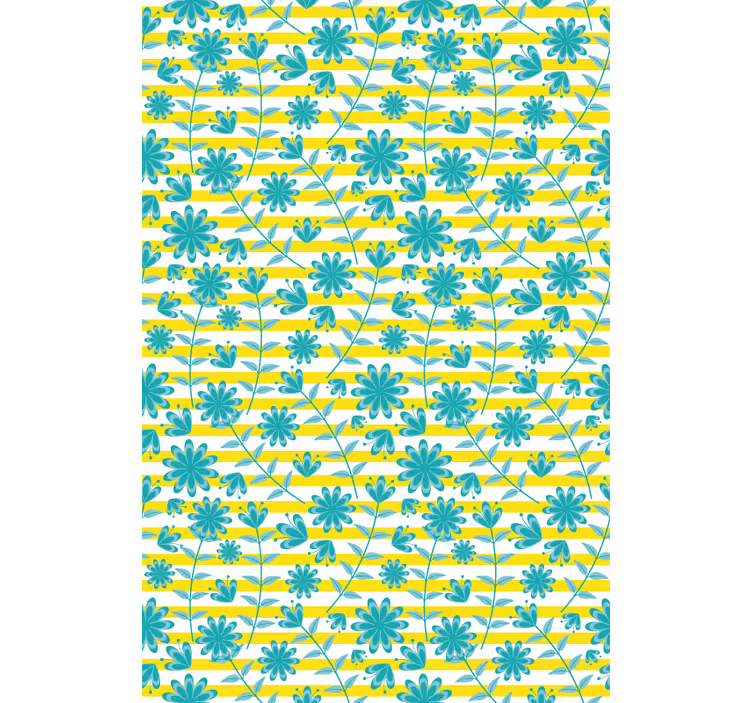 Bright stripe pattern blind flowers - TenStickers