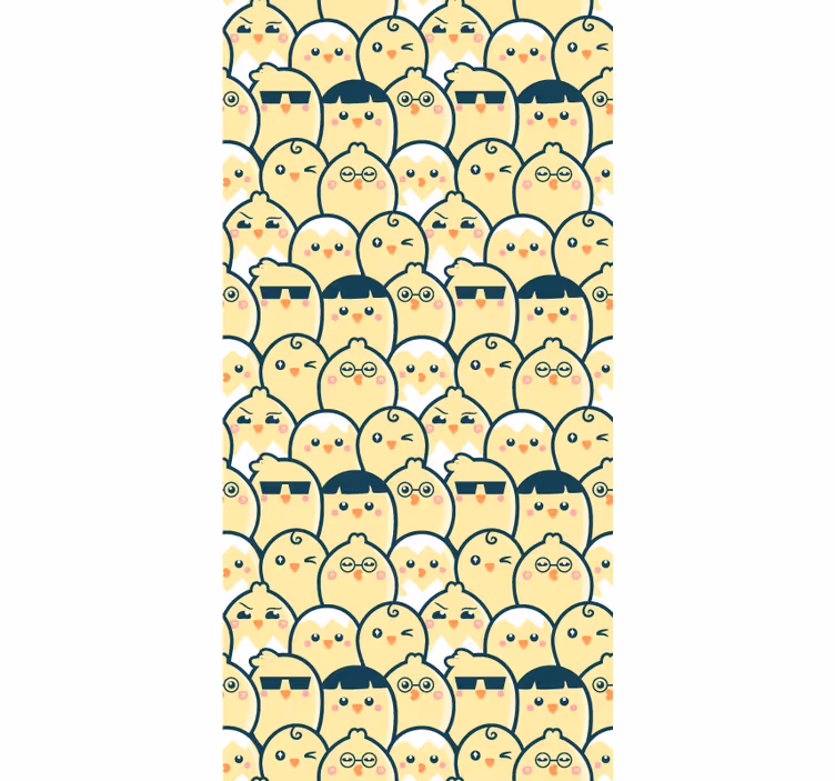 Cute Chick Faces animal blind - TenStickers