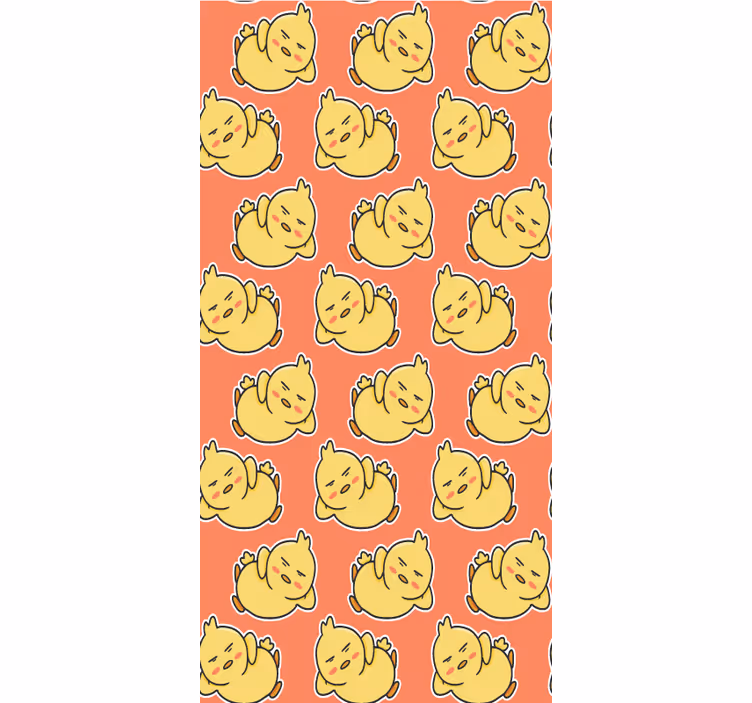 Yellow baby chicks characters animal blind - TenStickers