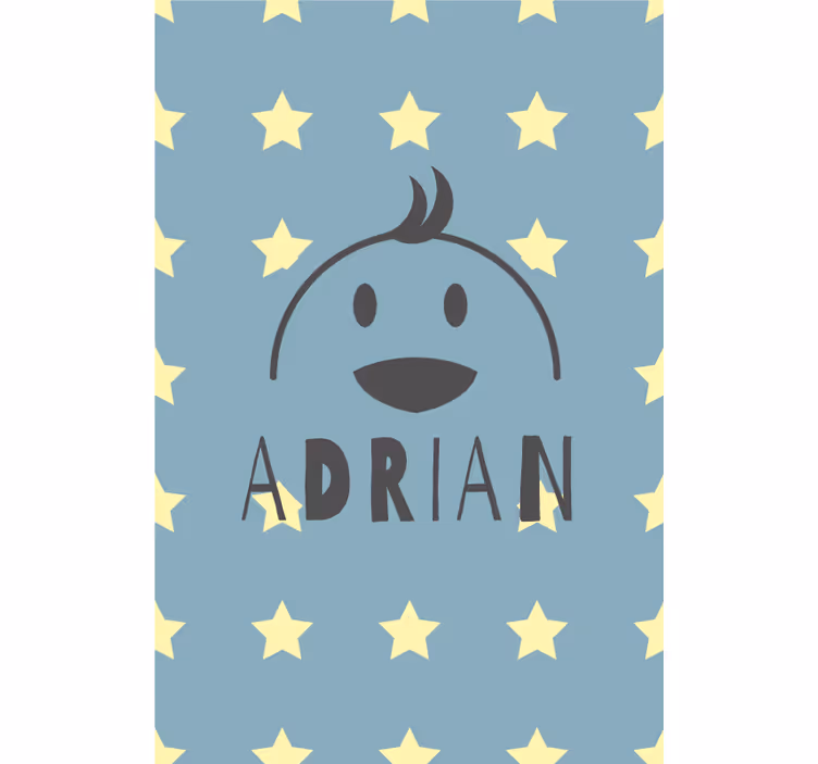 Starry chicken with name blind kids - TenStickers