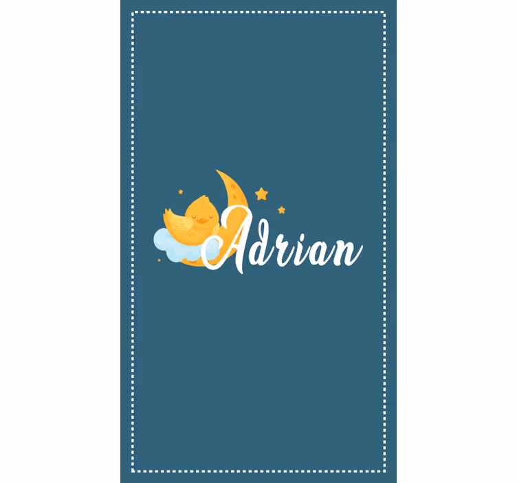 Moonlit chick with name blind kids - TenStickers
