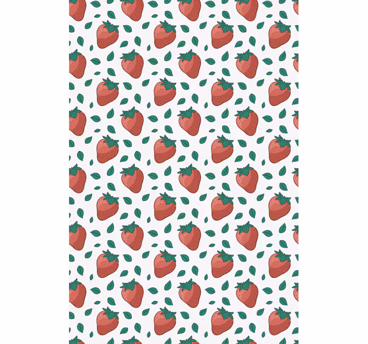 Fresh Strawberry Pattern blind fruit - TenStickers