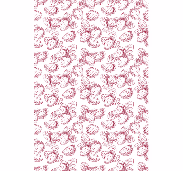 Strawberry red pattern blind fruit - TenStickers