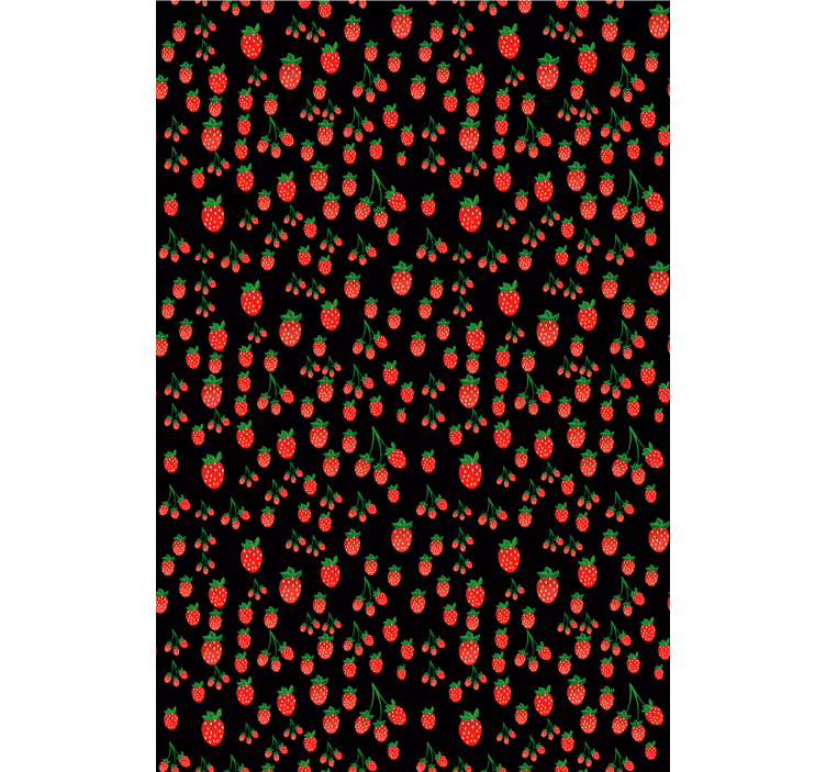 Vibrant Strawberry Patterns blind fruit - TenStickers