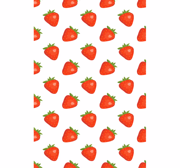 Strawberry Motif blind fruit - TenStickers