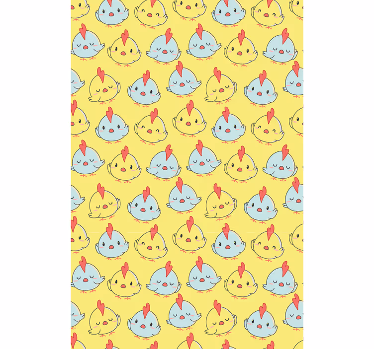 Cheerful Chick Pattern animal blind - TenStickers