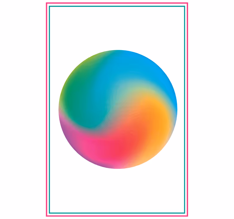 Abstract colorful sphere blind original - TenStickers