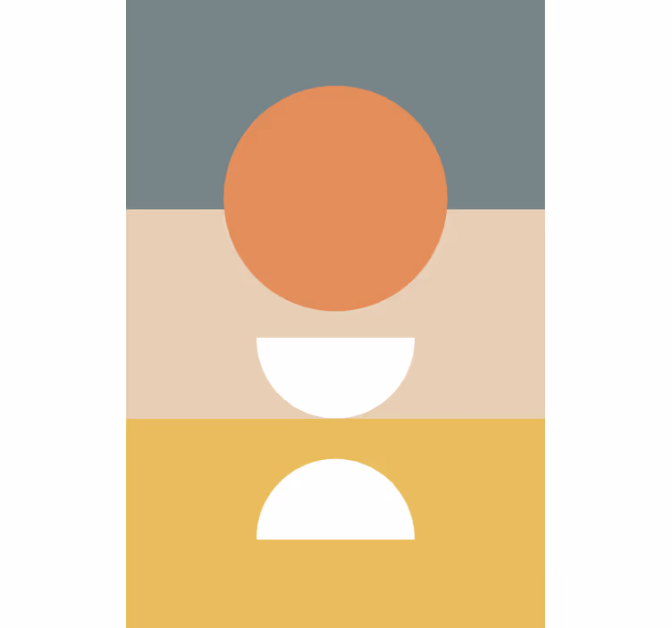Geometric Shapes Arrangement modern blind - TenStickers