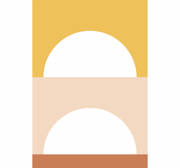 Rising Sun Circles modern blind - TenStickers