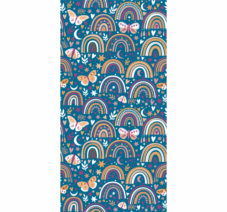 Colorful Rainbows and Butterflies blind kids - TenStickers