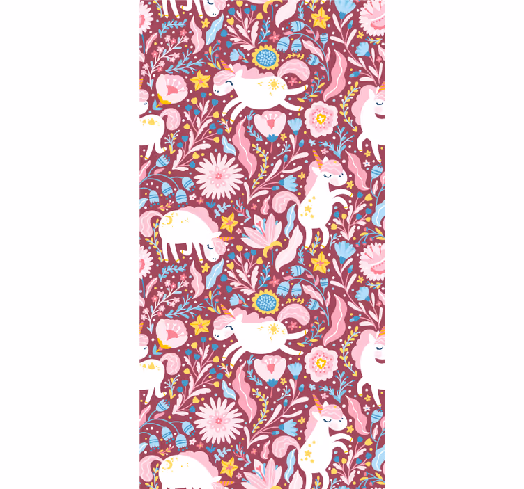 Colorful unicorn patterns blind original - TenStickers