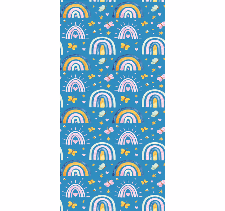 Rainbow butterflies design blind kids - TenStickers