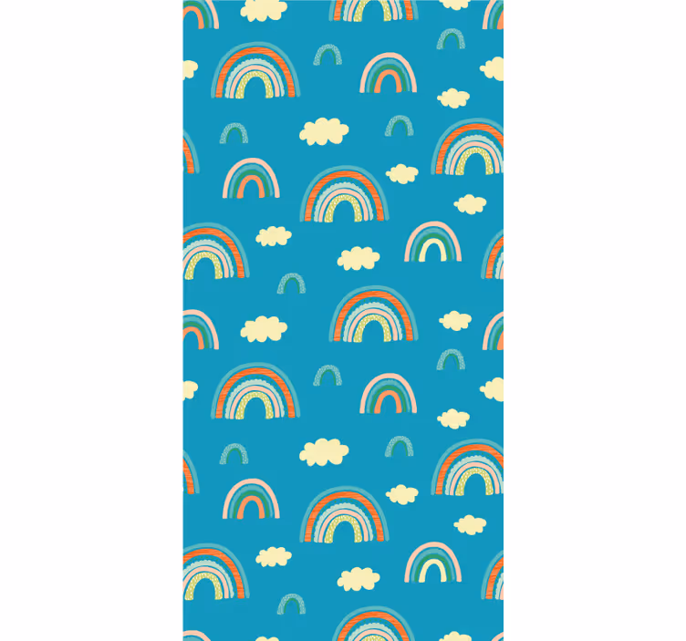 Lively rainbow motif blind kids - TenStickers