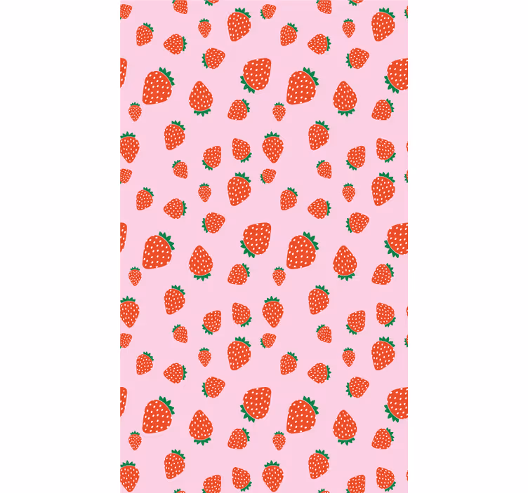 Strawberry Pattern Delight blind fruit - TenStickers
