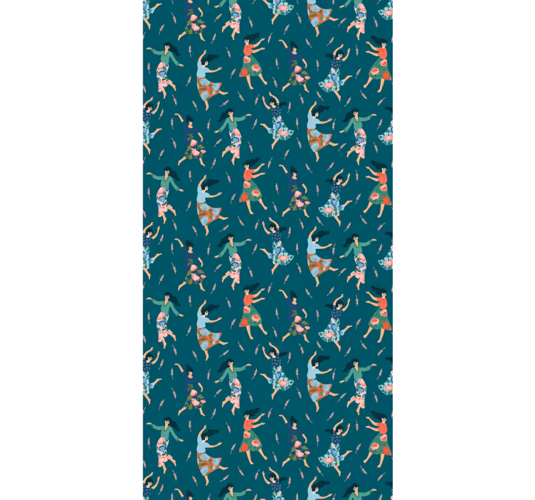 Dancing women pattern blind original - TenStickers