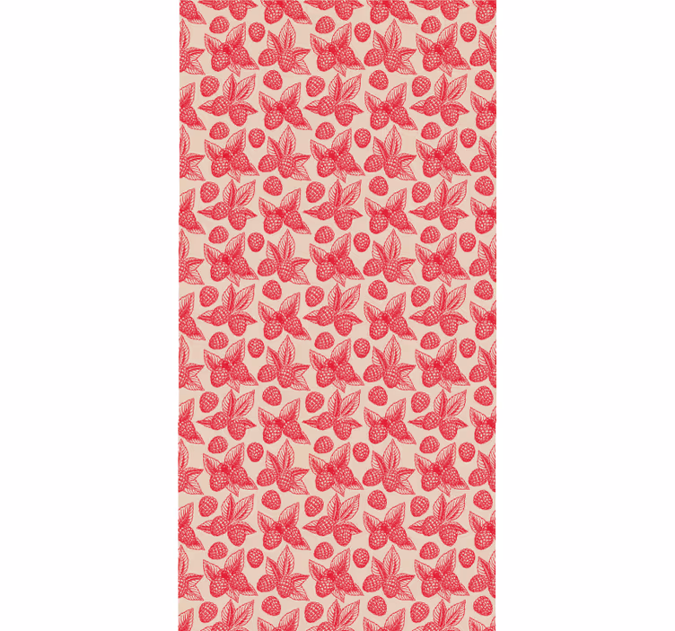 Raspberry Leaf Pattern blind fruit - TenStickers