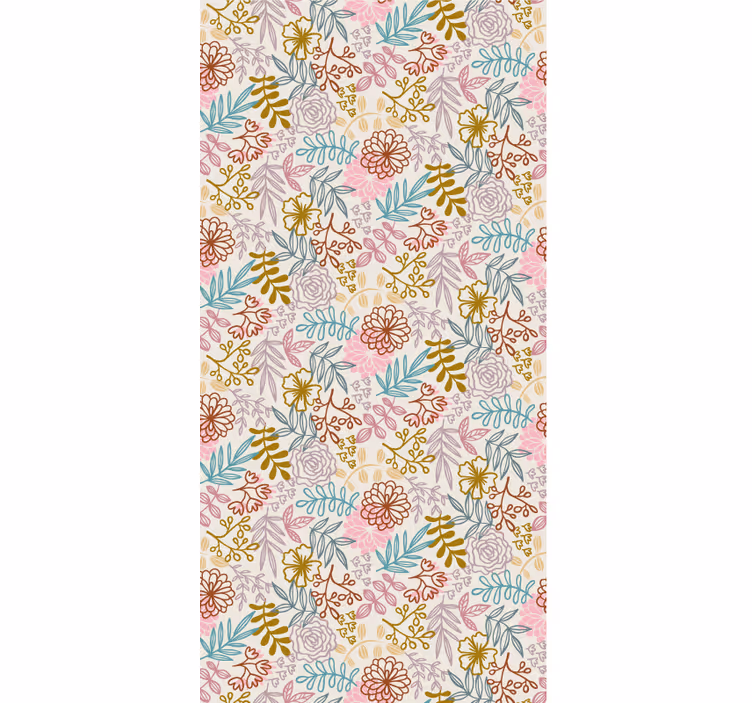 Blossom pattern blind flowers - TenStickers