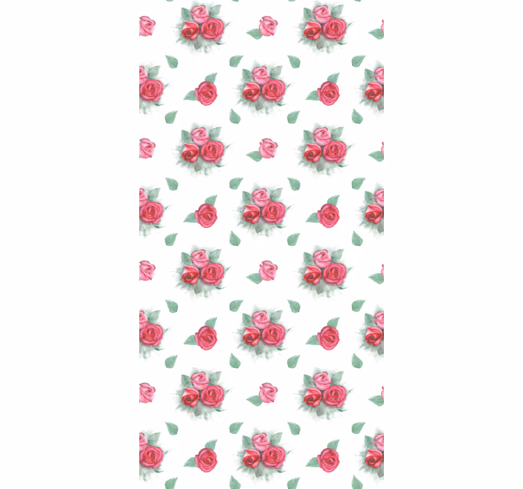 Roses With Leaves blind flowers - TenStickers