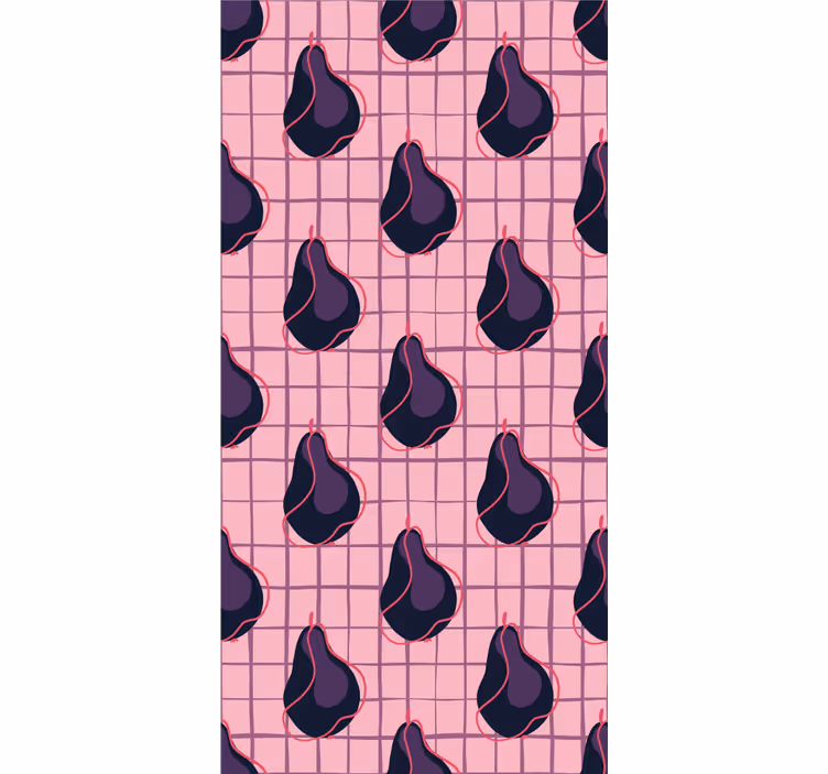 Stylized Pear Patterns blind fruit - TenStickers