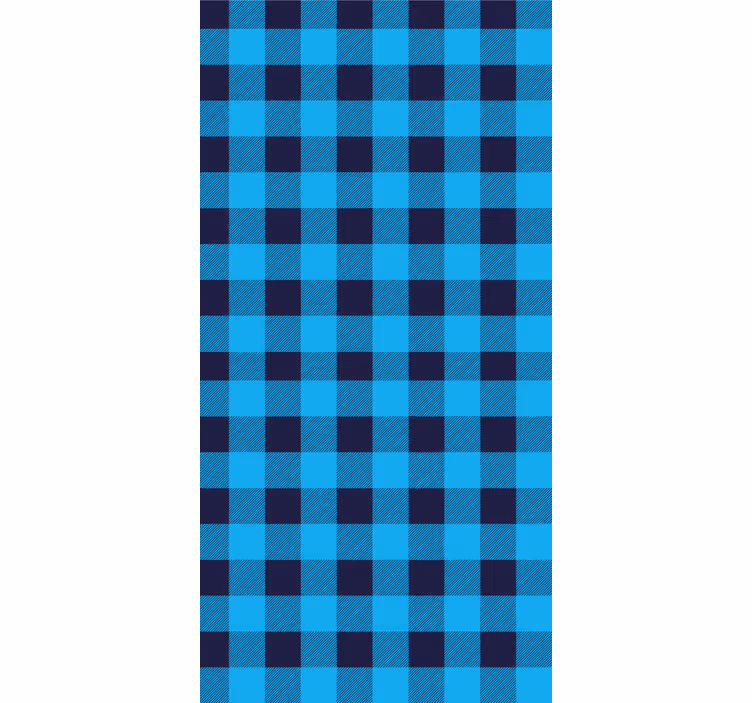 Pattern roller blind with checkered design - TenStickers