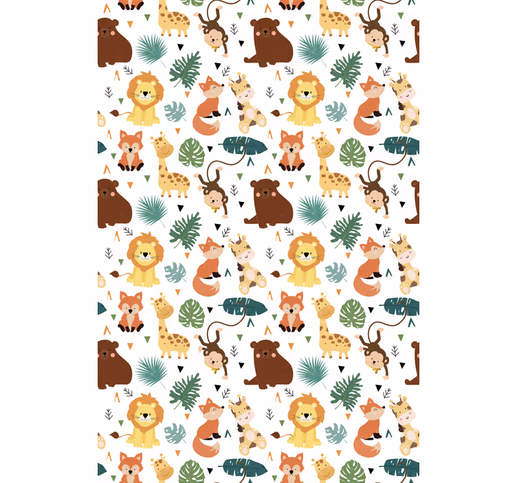 Cute Safari Creatures animal blind - TenStickers