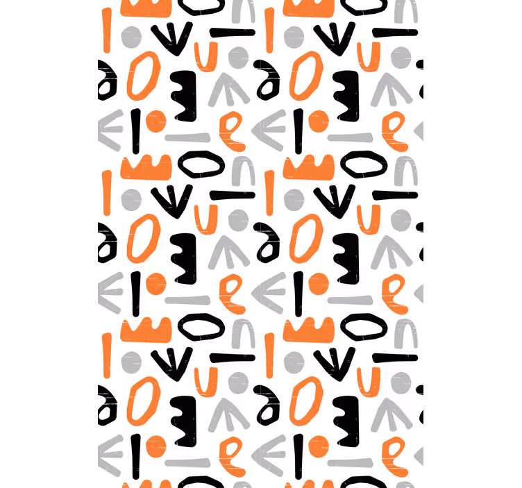Geometric letters text blind - TenStickers