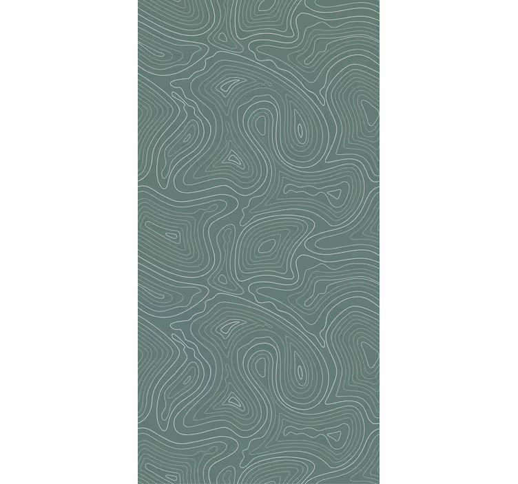 Fluid Topography Lines pattern roller blind - TenStickers
