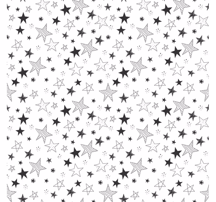 Grey starry adventure blind kids - TenStickers