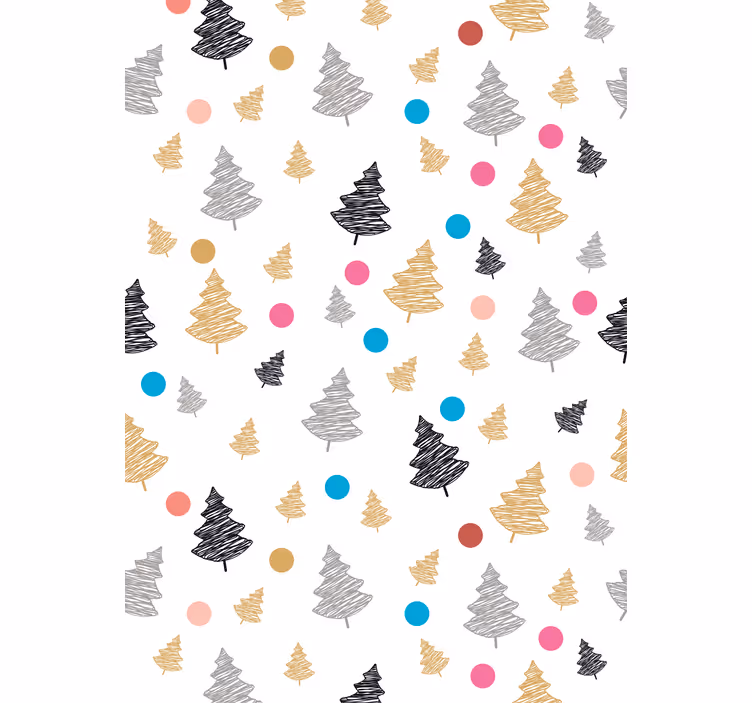 Stylized Abstract Pine blind trees - TenStickers