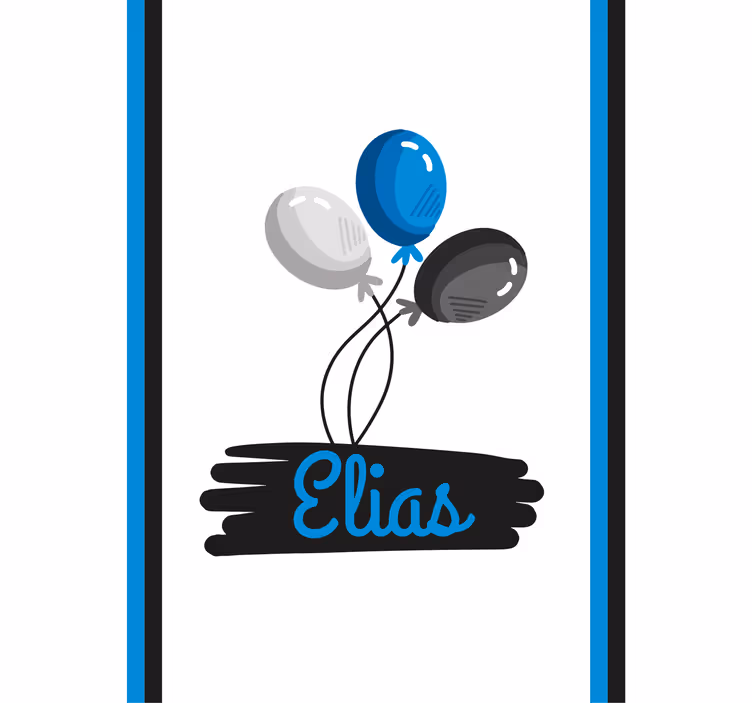 Custom roller blind with personalized balloon design - TenStickers