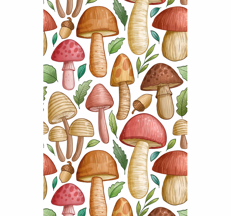 Mushroom Collection blind fruit - TenStickers