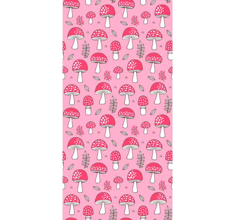 Mushroom Patterns blind flowers - TenStickers