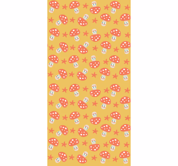 Whimsical Mushroom Patterns other blind - TenStickers