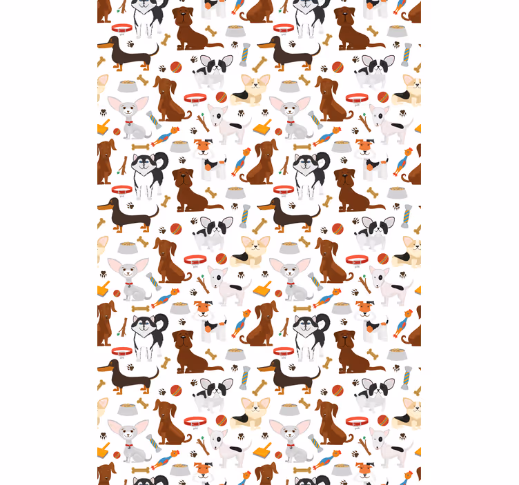 Cute Dog Patterns animal blind - TenStickers