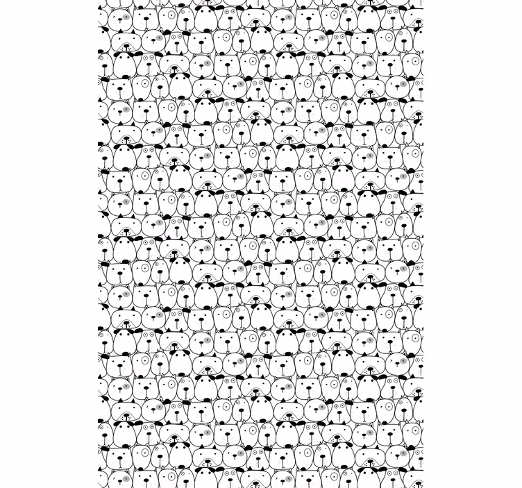 Black and white cats and dogs animal blind - TenStickers