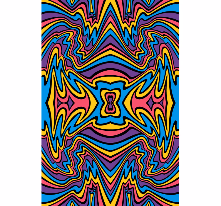 Vibrant abstract swirls other blind - TenStickers