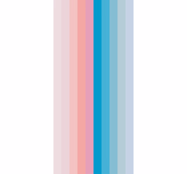 STRIPED PINK AND BLUE coloured blind - TenStickers