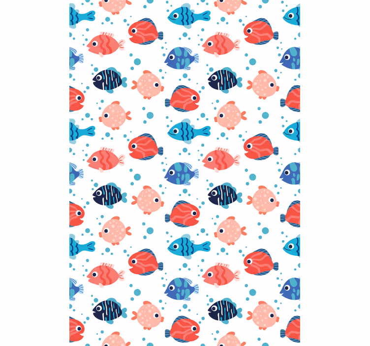 Colorful Fish Pattern animal blind - TenStickers