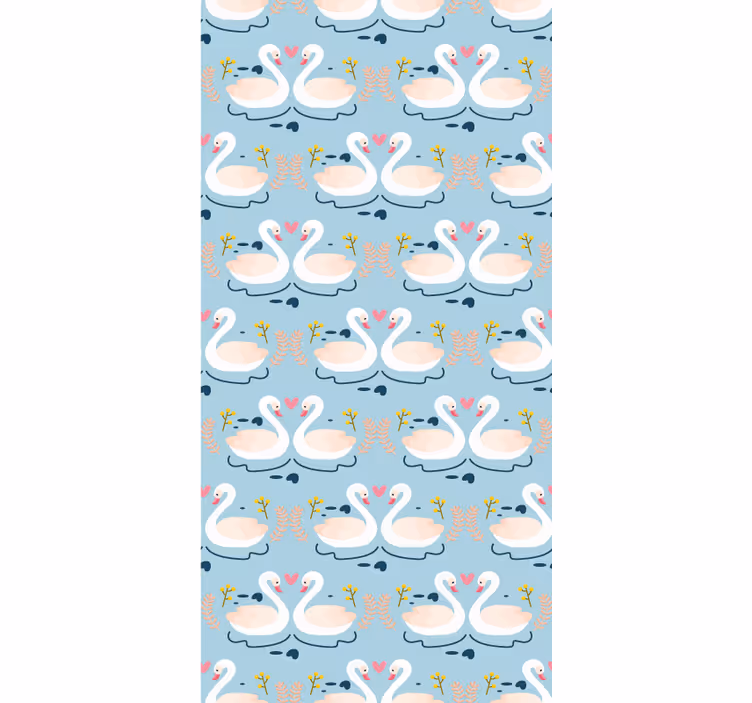 Charming Swans Pattern more animal blind - TenStickers