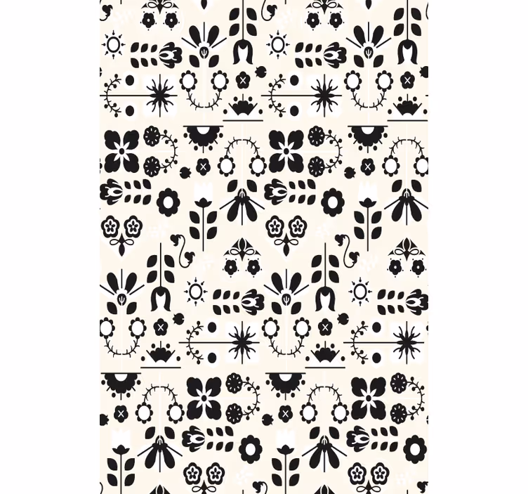 Floral blind with charming floral designs - TenStickers