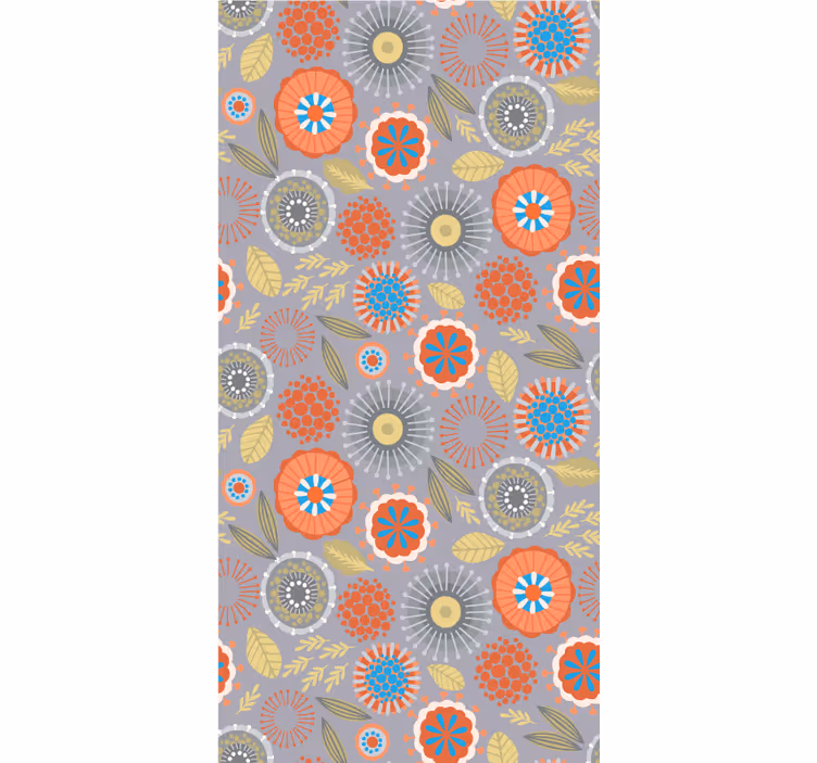 Blind flowers bright floral design - TenStickers