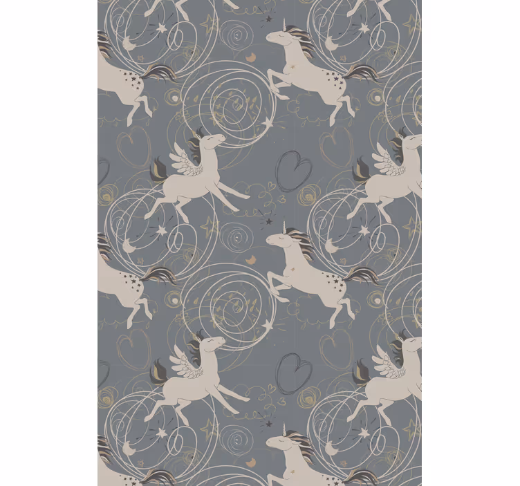 Magical unicorns pattern blind kids - TenStickers