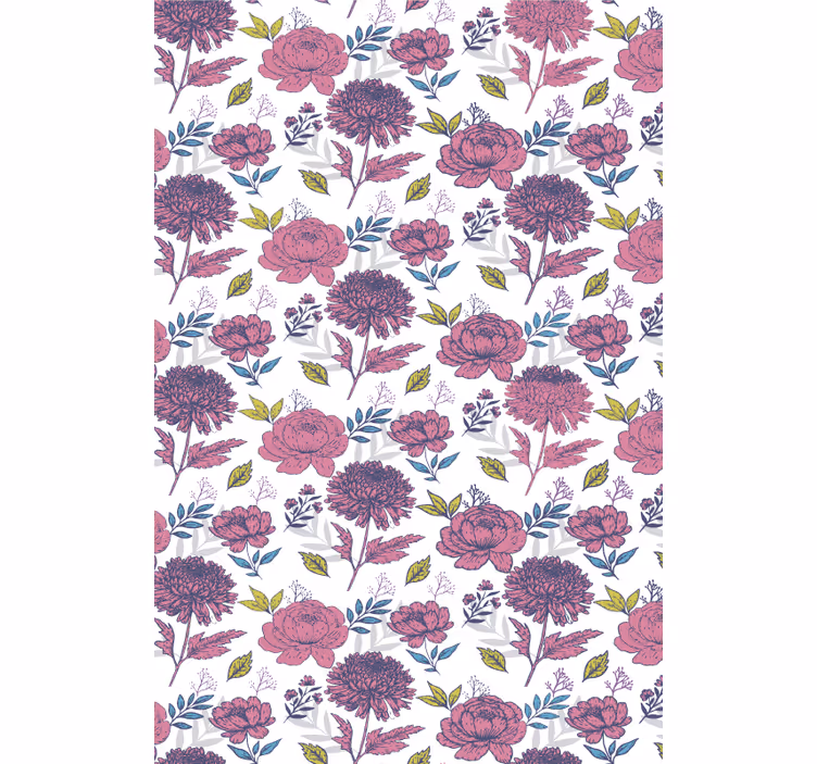 Blossom Floral Theme blind flowers - TenStickers