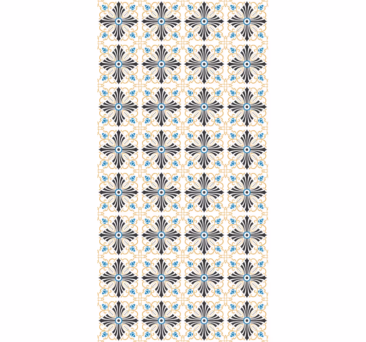 Graceful botanical motif blinds in a kitchen - TenStickers