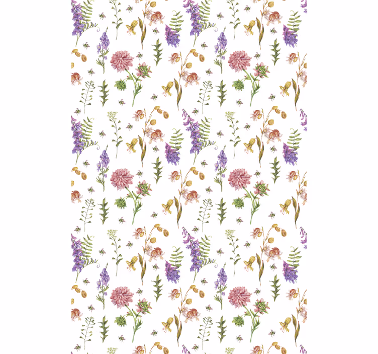 Floral Garden Theme blind flowers - TenStickers