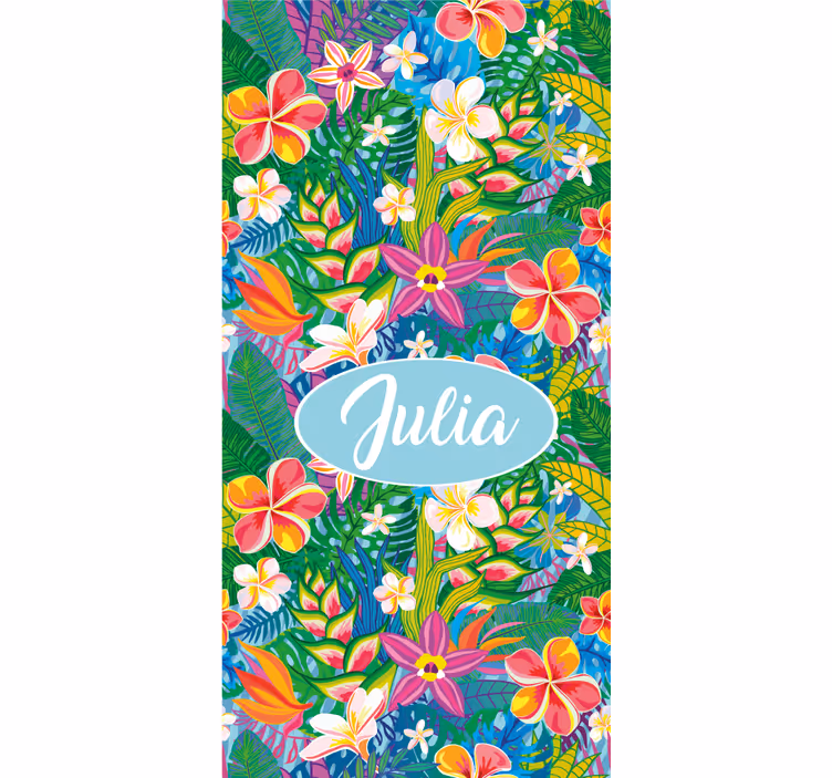 Tropical Floral Arrangement blind flowers - TenStickers