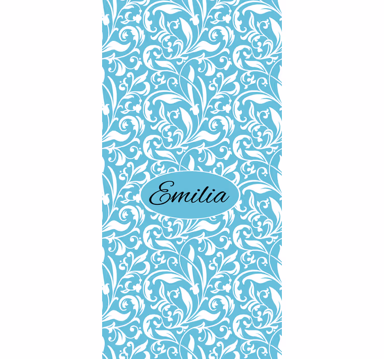 Personalized Flower Motif floral blind - TenStickers