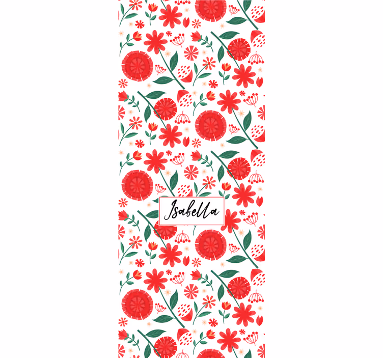 Floral Pattern Personalization blind flowers - TenStickers