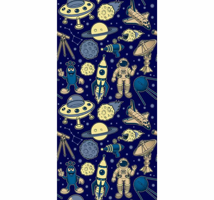 Space characters blind kids - TenStickers