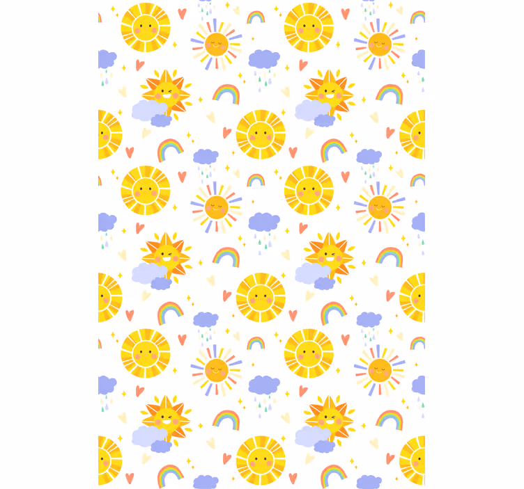 Sunny Clouds and Rainbows blind kids - TenStickers